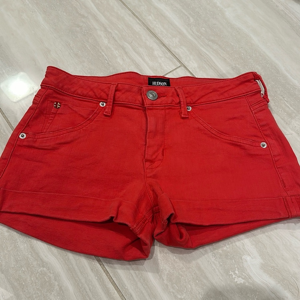 Hudson Jeans Red Shorts